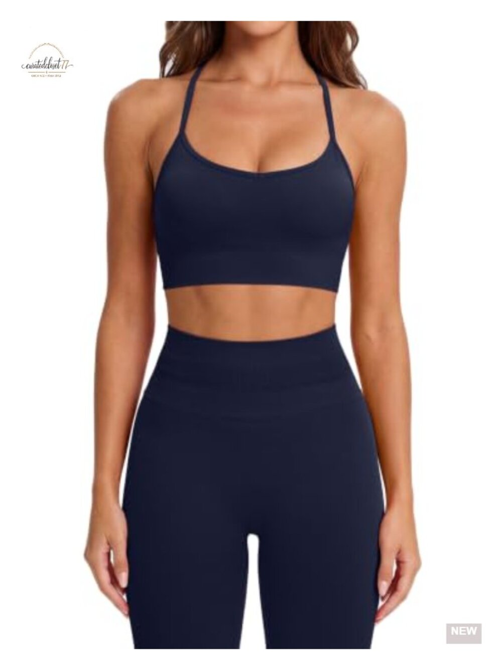 Seamless 2 Piece Workout Set Padded Sports Bra High Waist Leggings
